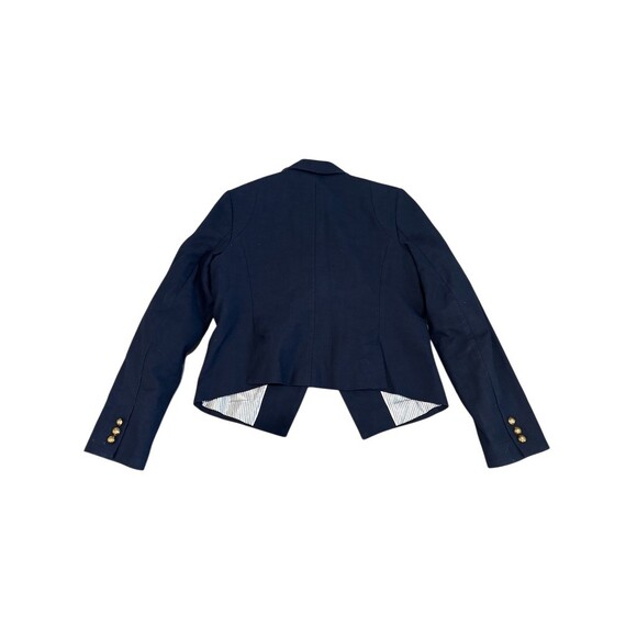 Banana Republic Blazer Womens Size 10 Navy Double Breasted Gold Buttons - Picture 2 of 7